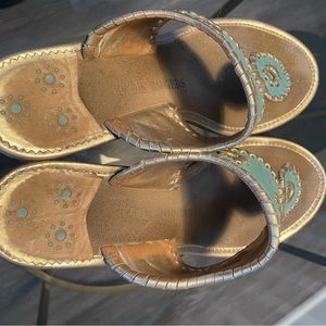 Jack Rogers Marbella Wedge Sandals, Blue